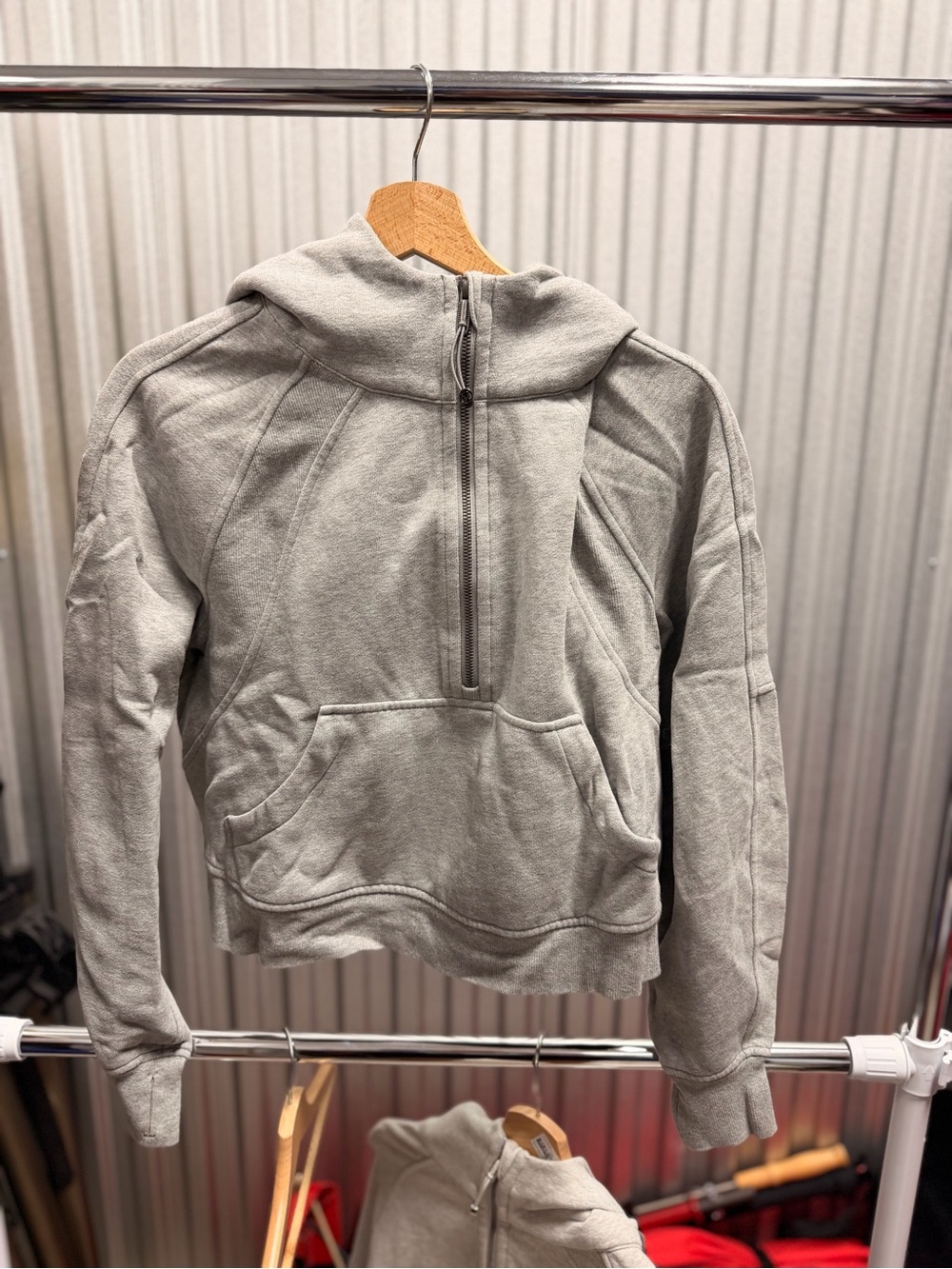 Lululemon Scuba Oversized Half-Zip Hoodie - Heathered Core Medium Grey